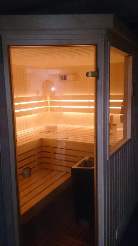 Sauna sur mesure vitré, Atelier du Sauna