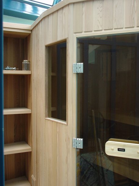 Sauna sur mesure vitré, Atelier du Sauna