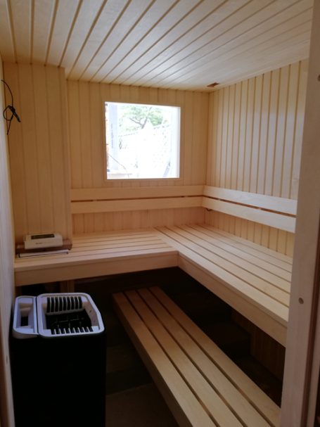 Sauna sur mesure vitré, Atelier du Sauna